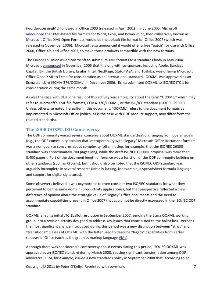 revisiting open document format and office open xml the quiet revolu document format