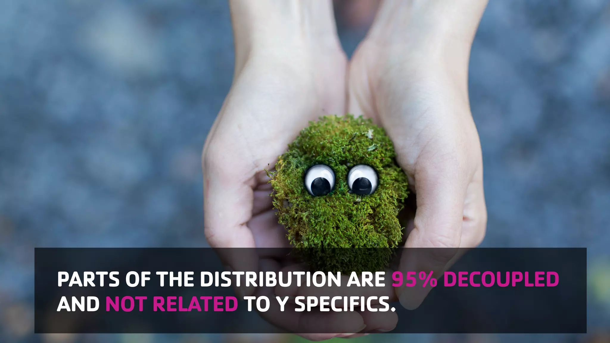 PARTS OF THE DISTRIBUTION ARE 95% DECOUPLED AND NOT RELATED TO Y SPECIFICS. 