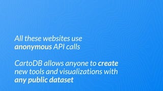 Open your data with CartoDB