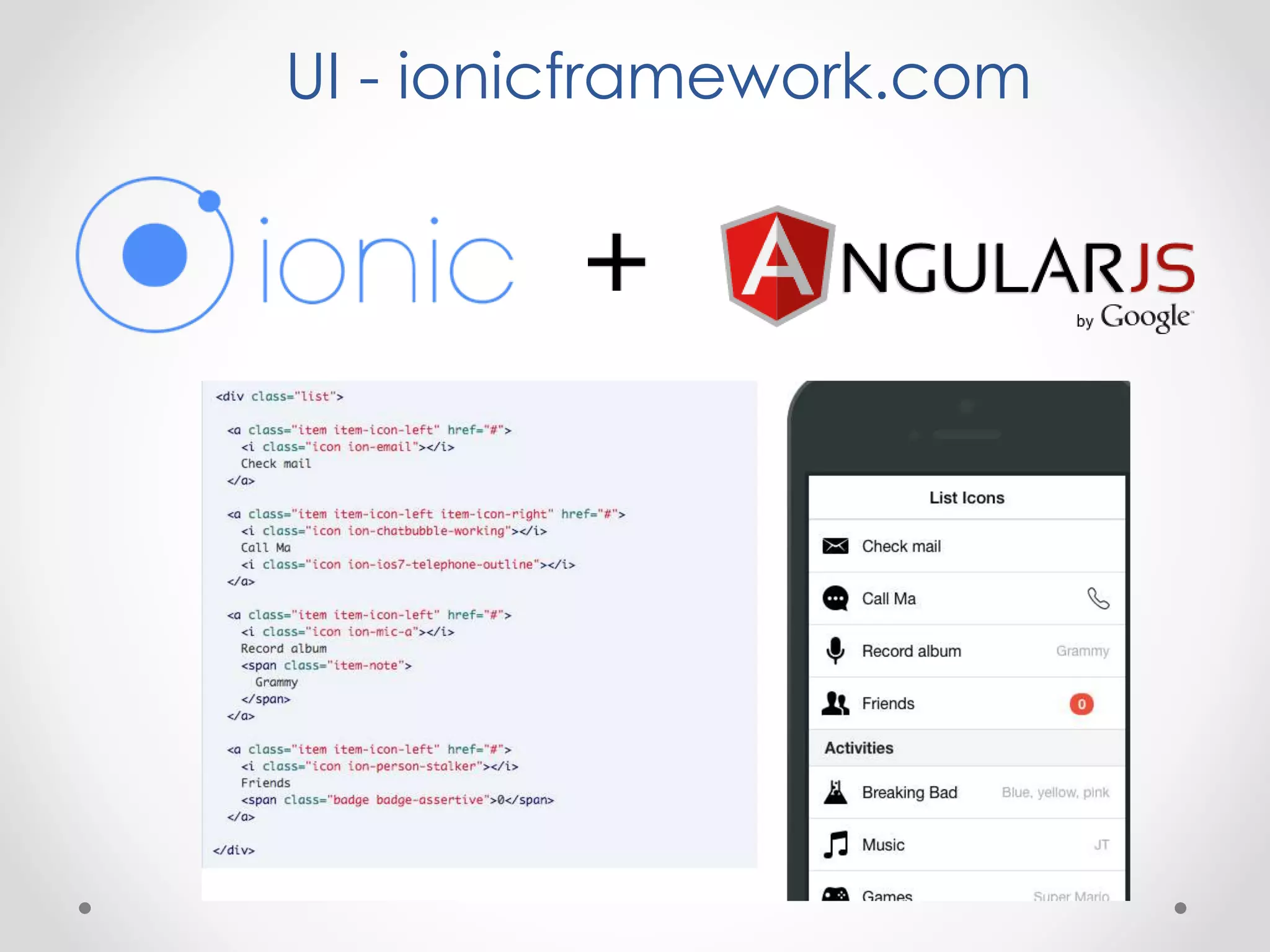 UI - ionicframework.com