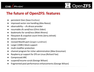 OpenZFS - ZFS for everyone