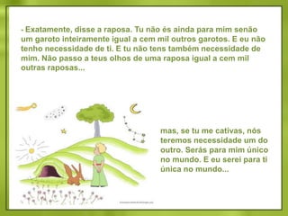 Quem és tu? Perguntou o principezinho. Tu és bem bonita...