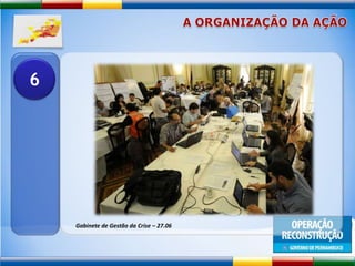 A ORGANIZAÇÃO DA AÇÃO6Gabinete de Gestão da Crise – 27.06