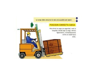 Operación de montacargas