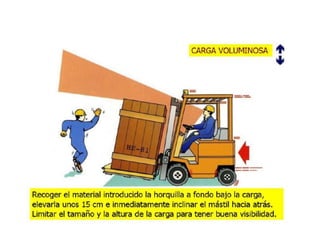 Operación de montacargas