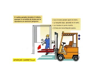 Operación de montacargas