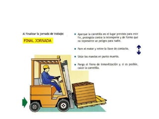 Operación de montacargas