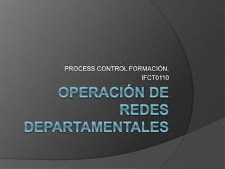 PROCESS CONTROL FORMACIÓN.
IFCT0110
 