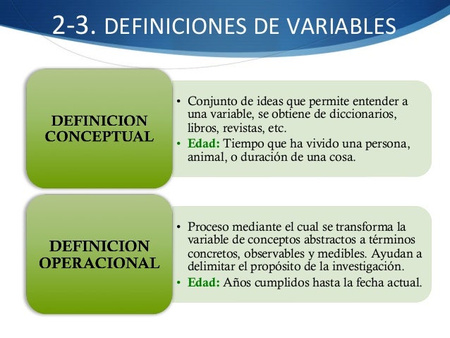 Operacionalizacion de variables