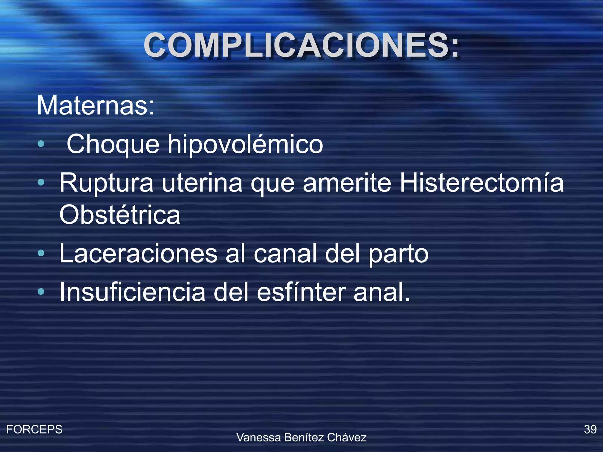 Operacion Con Forceps