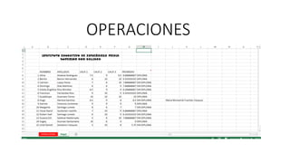 OPERACIONES
 