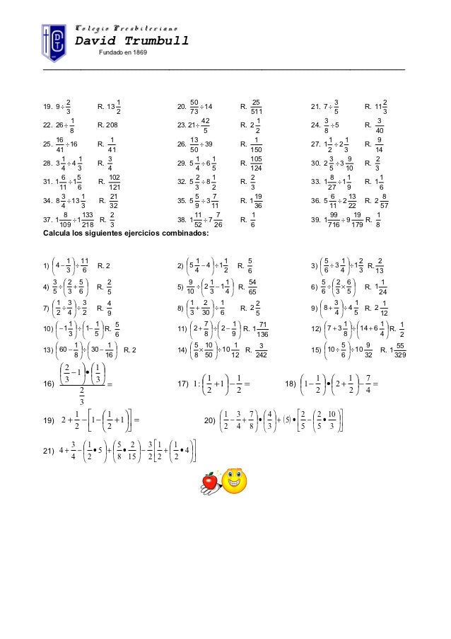 Operaciones basicasconnumerosfraccionarios