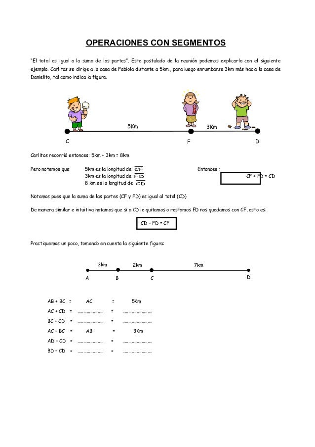Operaciones con-segmentos