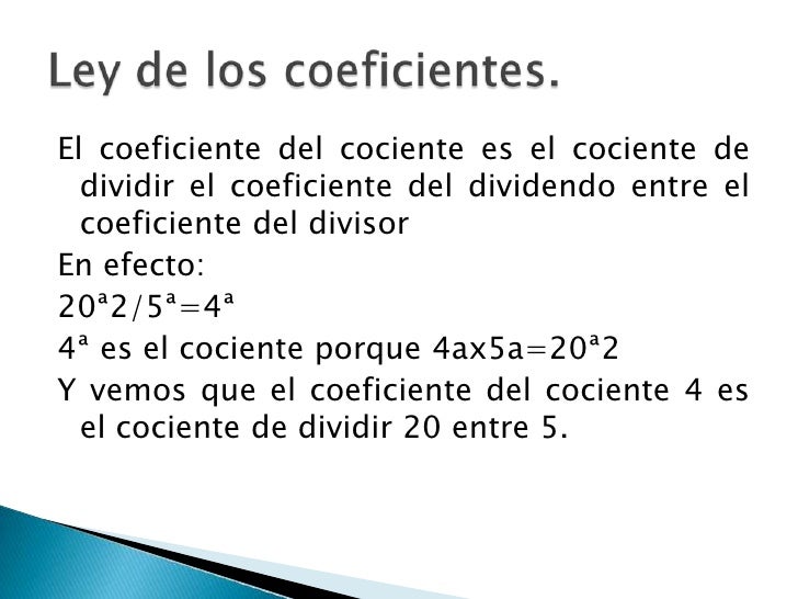 Operaciones algebraicas