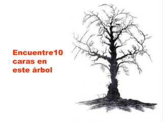 Encuentre10
caras en
este árbol
 