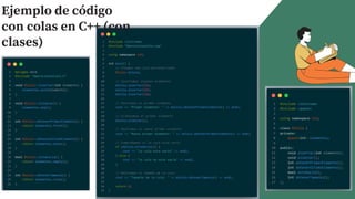 Operaciones con colas | PPTX
