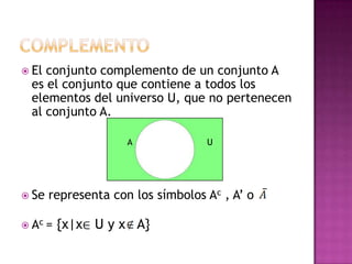 Operaciones con conjuntos3 | PPTX