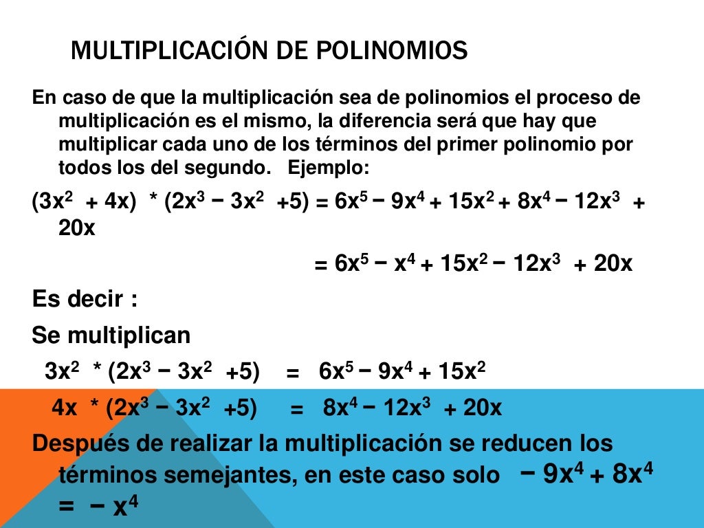 Operaciones con expresiones algebraicas
