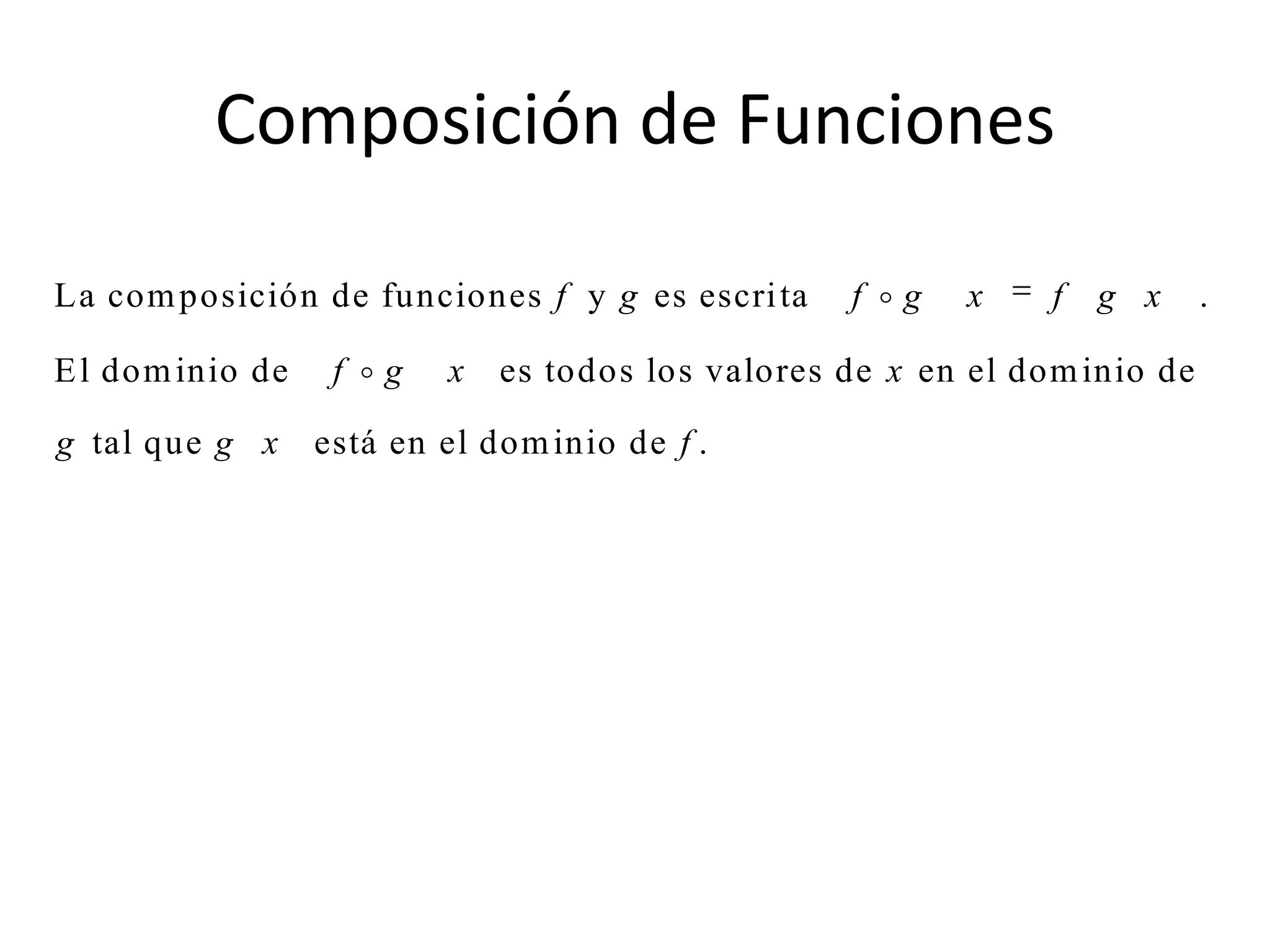 Operaciones Con Funciones