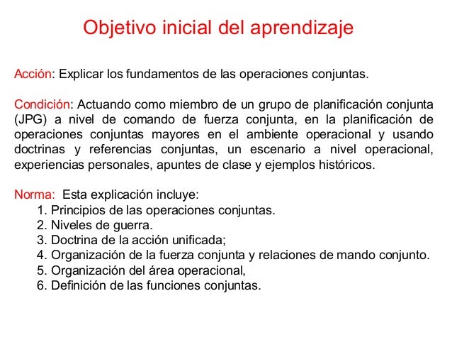 Operaciones conjuntas definición Operaciones conjuntas definición