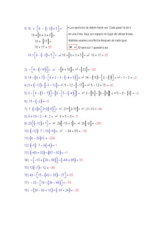 Operaciones con paréntesis