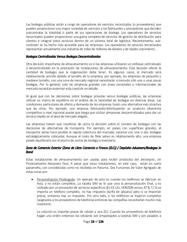 Operaciones De Almacenamiento