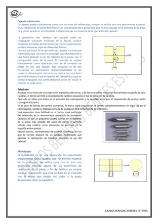 Operaciones de torneado
