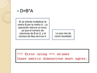 Operaciones matemáticas con arrays y aplicaciones | PPTX