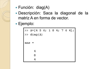 Operaciones matemáticas con arrays y aplicaciones | PPTX