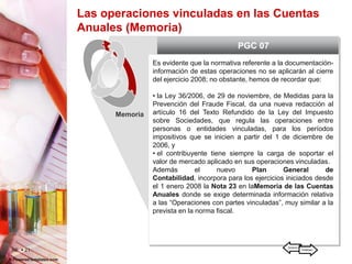 Operaciones Vinculadas