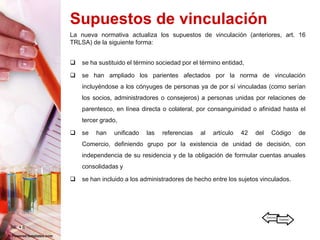 Operaciones Vinculadas