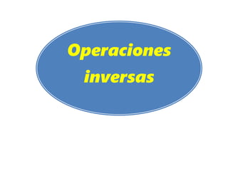 Operacion Inversion Operacion inversa | DOCX