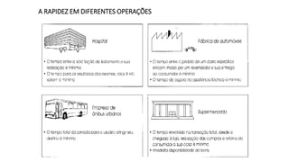 A RAPIDEZ EM DIFERENTES OPERAÇÕES
 