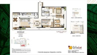 - Varanda espaçosa integrada a cozinha.
 