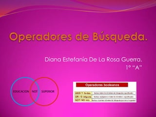 Diana Estefanía De La Rosa Guerra.
1° “A”
 
