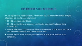 OPERADORES PARA C++ | PPTX