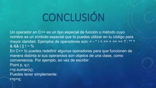 OPERADORES PARA C++ | PPTX