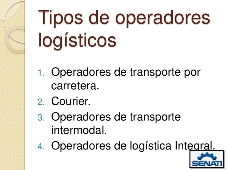 Operadores logísticos