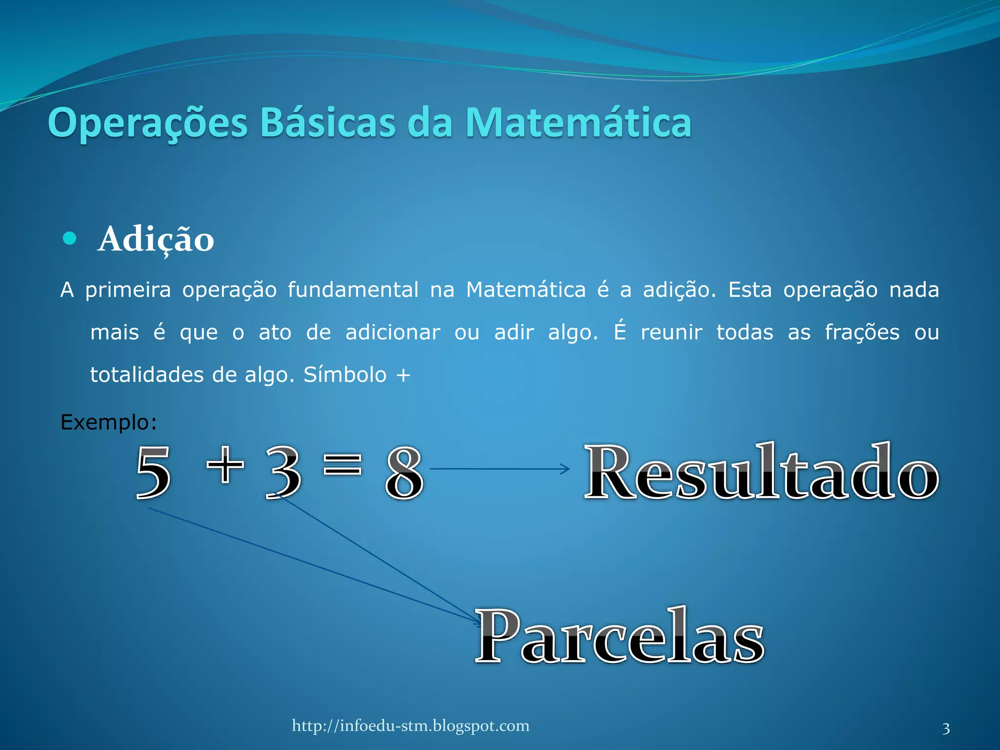 Operações básicas da matemática | PPTX