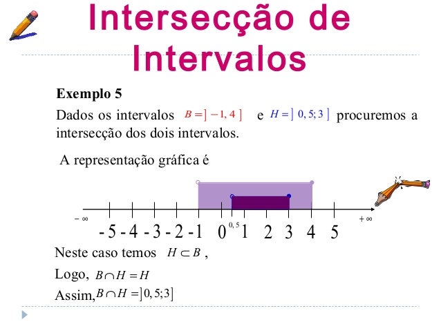 União E Intersecção De Intervalos Exemplos