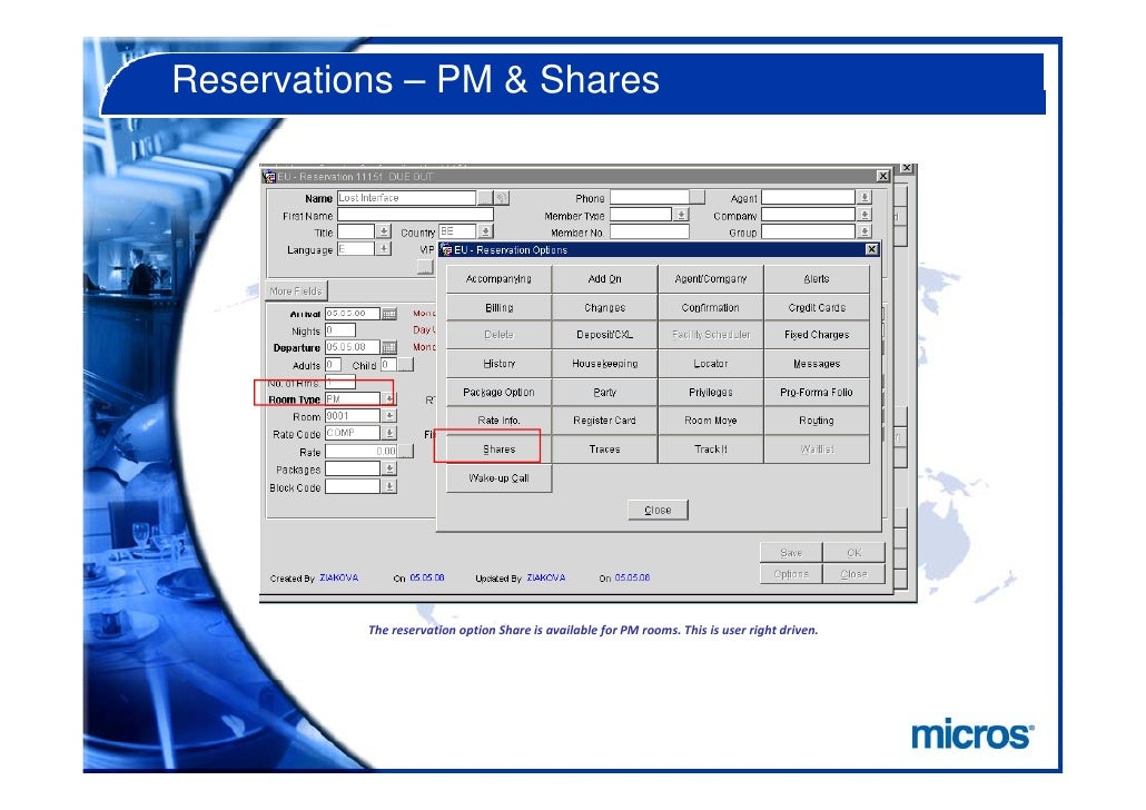 Opera hotel operating system - plmrice