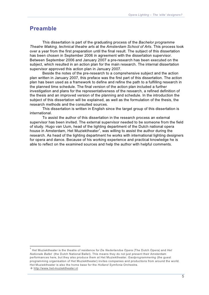 Phd thesis preamble