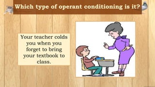 Your teacher colds
you when you
forget to bring
your textbook to
class.
 