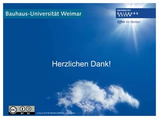 Herzlichen Dank!
cc by sa 4.0 DE Bettina Waffner unter einer Creative Commons Lizenz
 