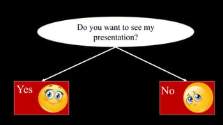Do you want to see my
presentation?
Yes No
 