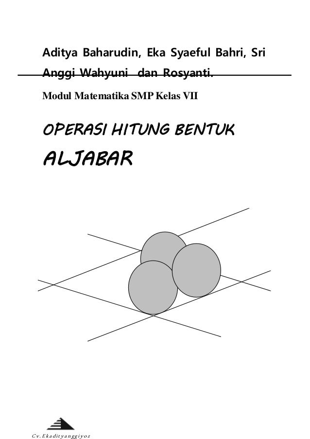 Matematika aljabar kelas 7 semester 1