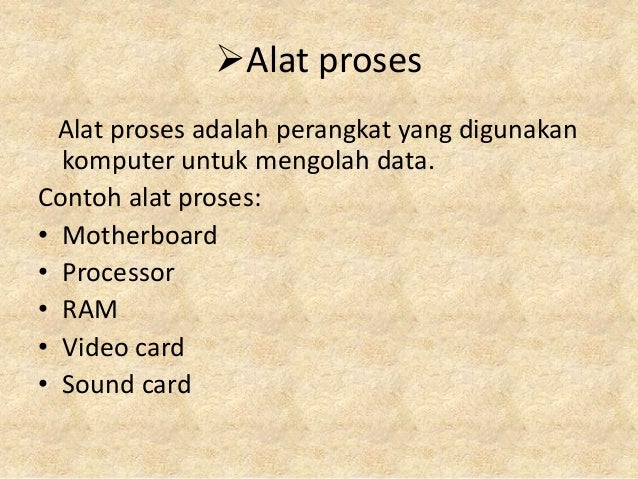 Operasi dasar dan peralatan penyusun komputer