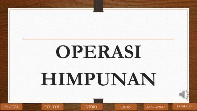 Operasi himpunan