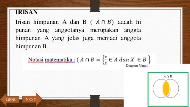 Operasi himpunan
