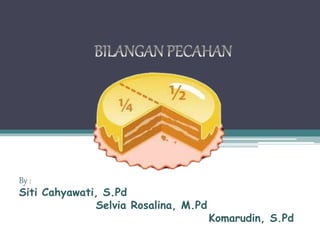 By :
Siti Cahyawati, S.Pd
Selvia Rosalina, M.Pd
Komarudin, S.Pd
 